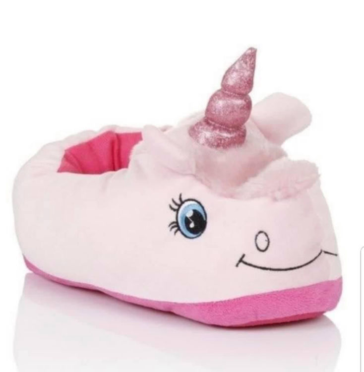 Picture of 64671- UNICORN PINK BED SLIPPERS - COMFY AND WARM